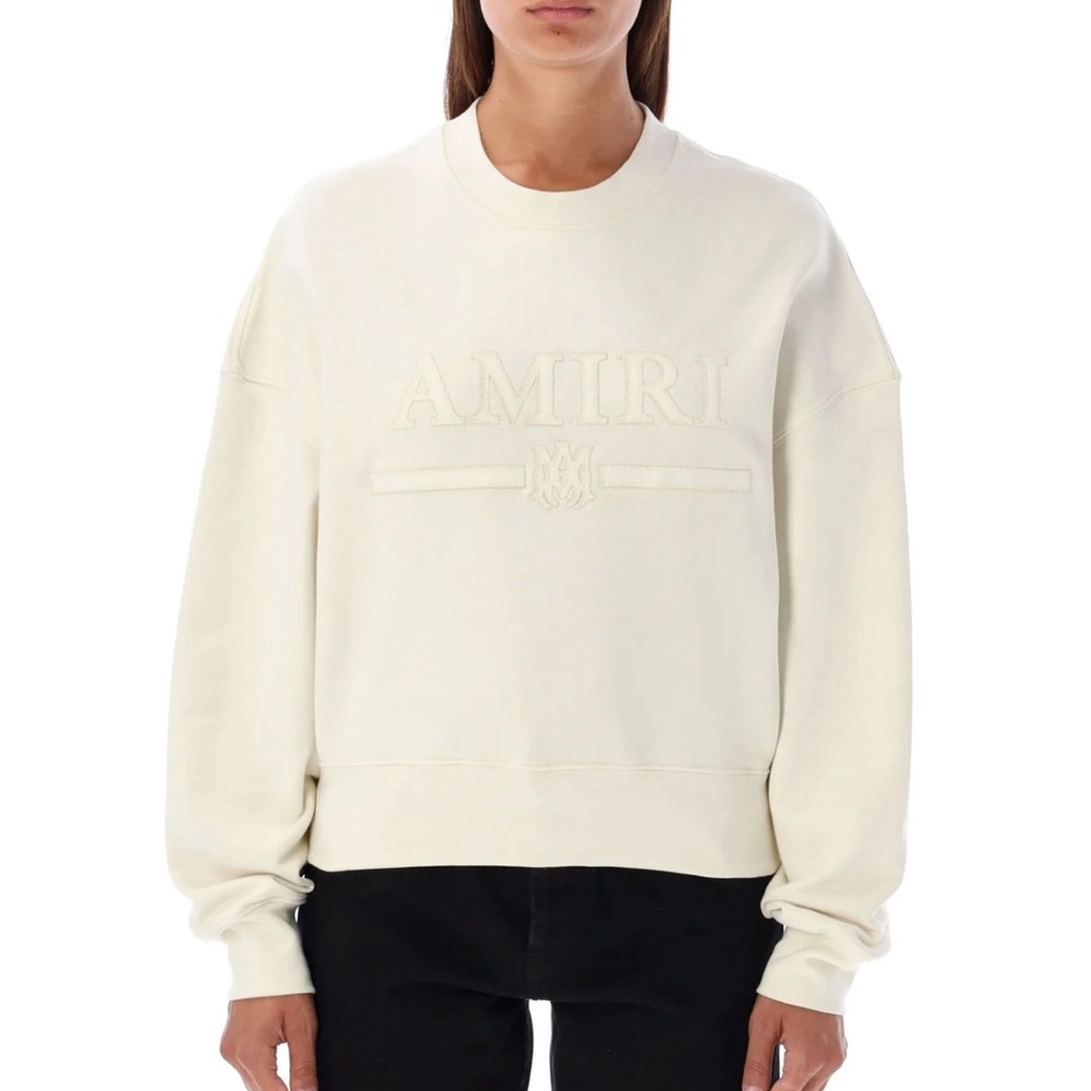 Amiri Crewneck Cropped Sweatshirt